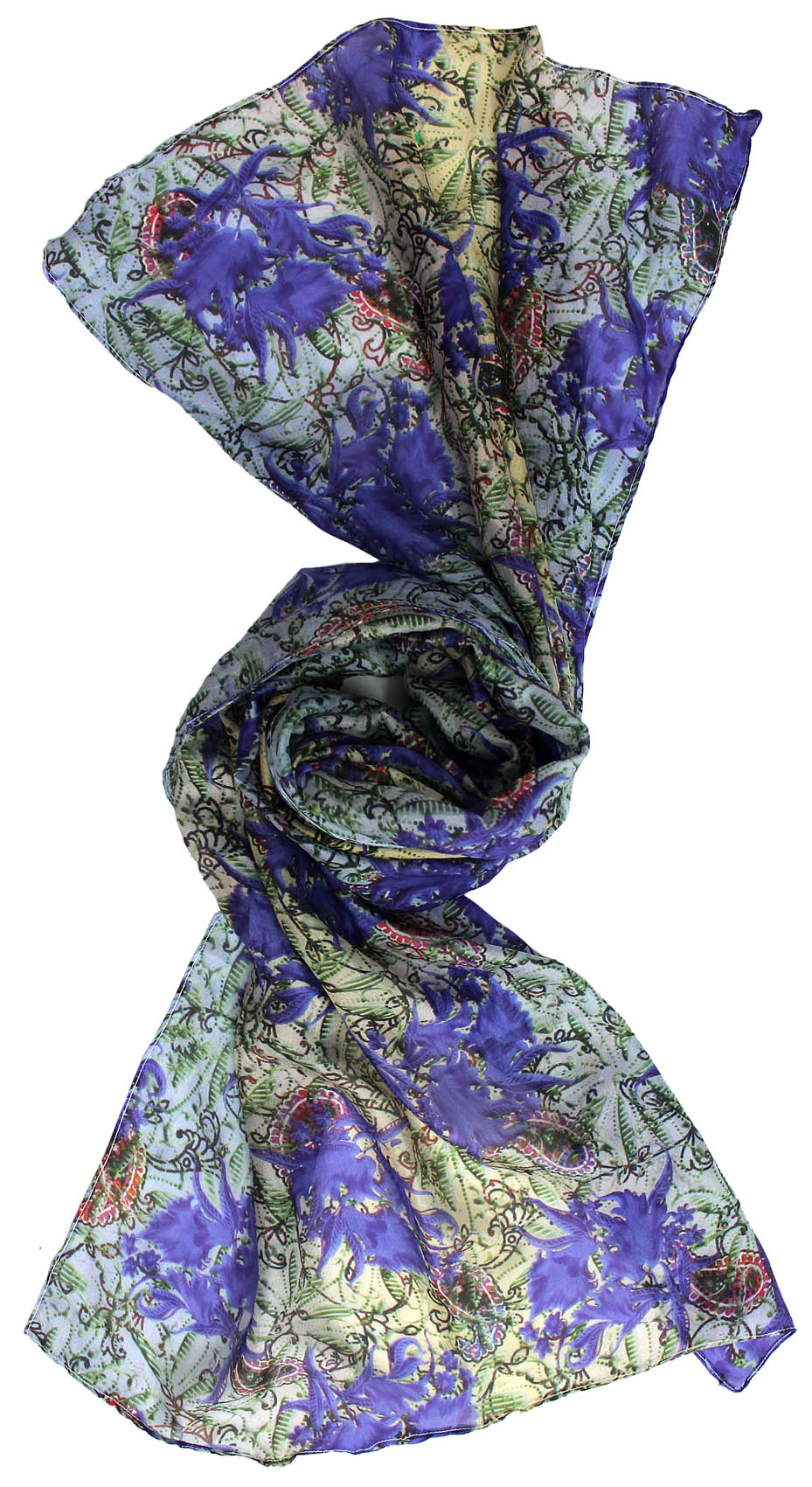 Women's Paisley Silk Scarf
