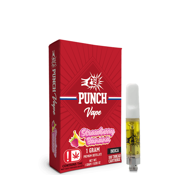 Punch - 510 Distillate Cart - Strawberry Banana (1g)