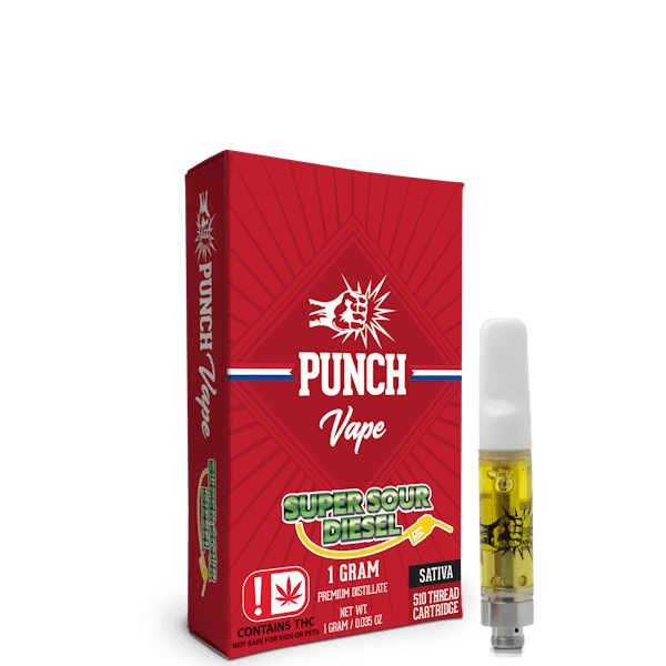 Punch - 510 Distillate Cart - Super Sour Diesel (1g)