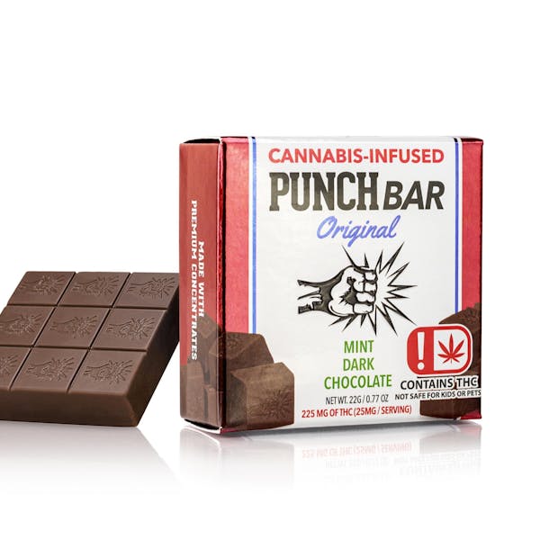 Dark Chocolate Mint Punchbar 225mg