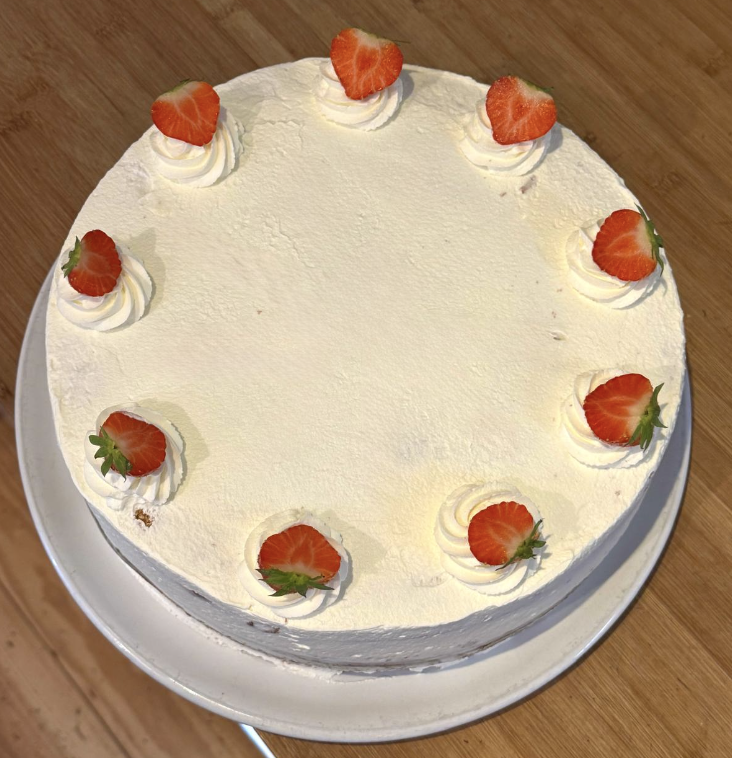 Pastel Dulce de leche y Fresas