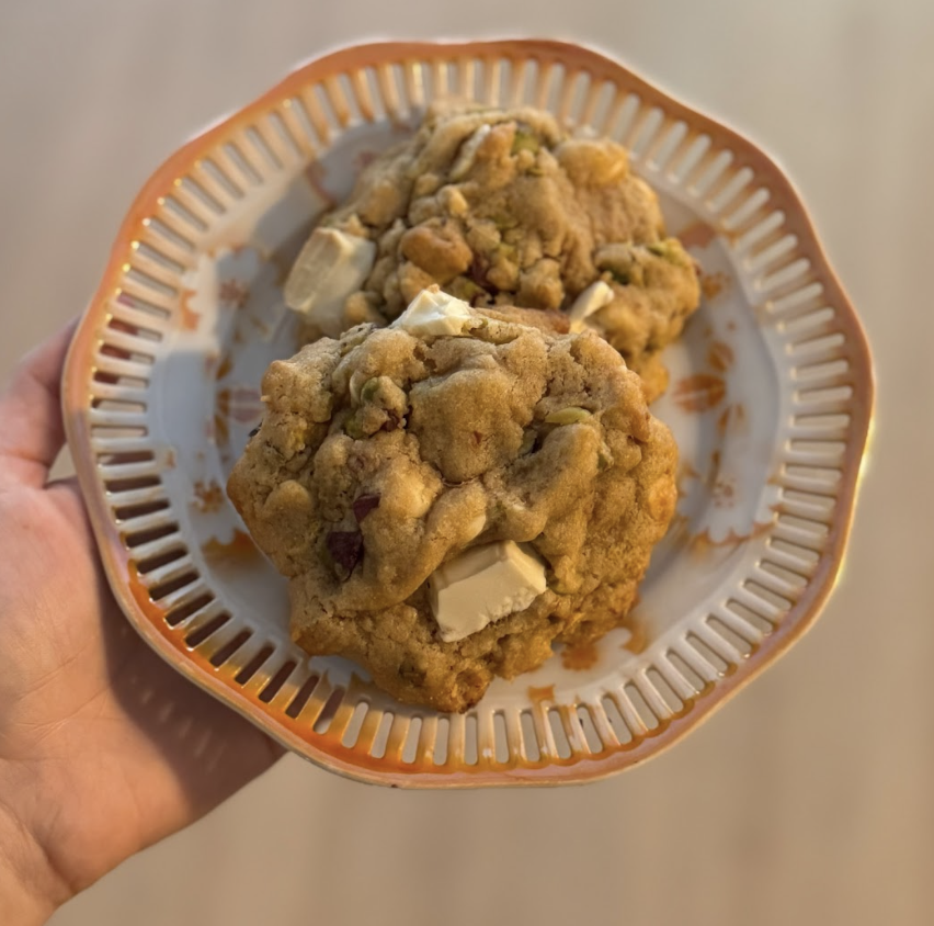 Cookie de limón, pistacho y chocolate blanco 