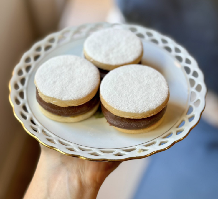 Alfajor sablée con dulce de leche