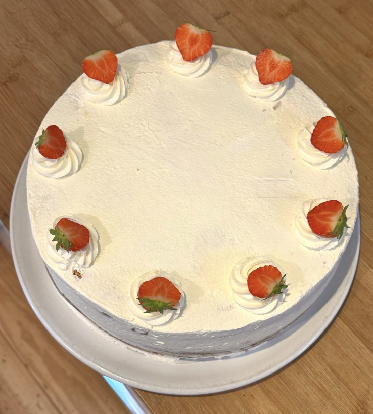 Pastel Dulce de leche y Fresas