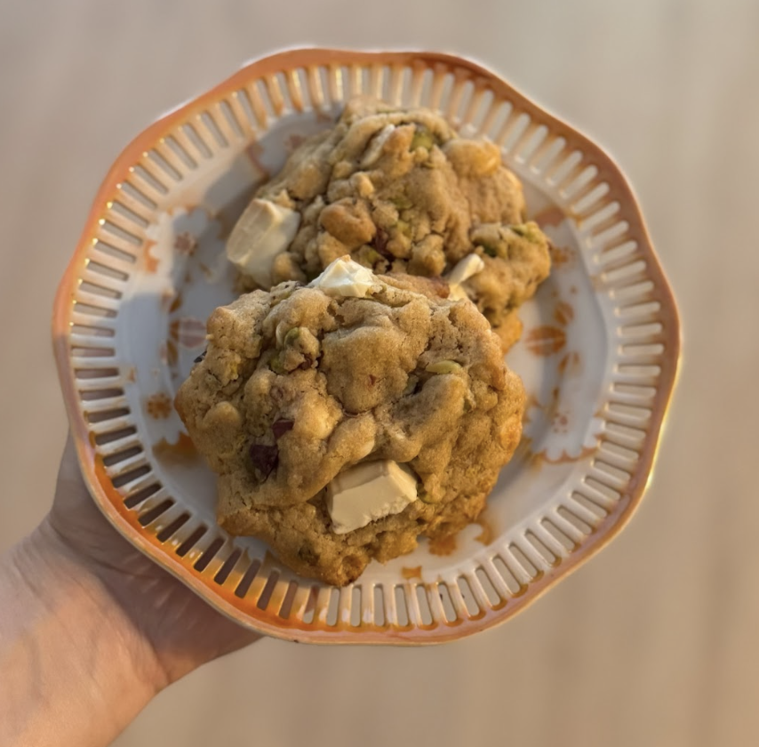 Cookie de limón, pistacho y chocolate blanco 