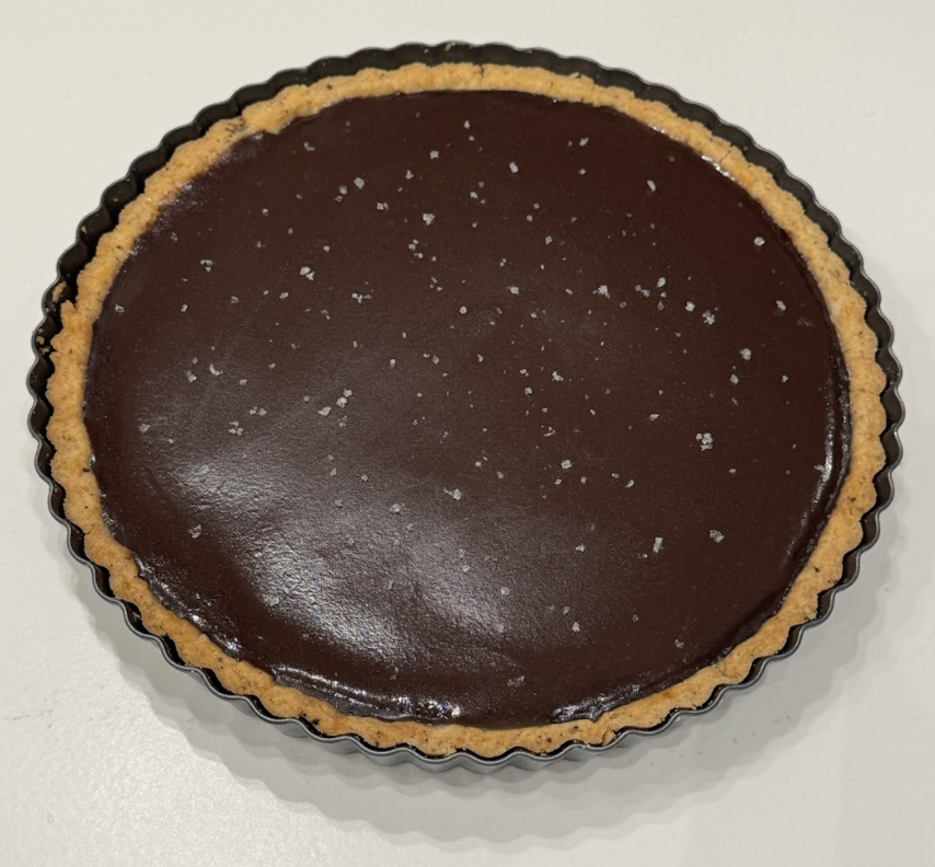 Dulce de leche y ganache de chocolate