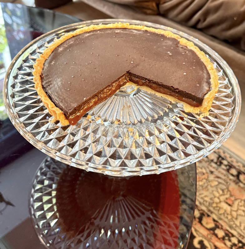 Dulce de leche y ganache de chocolate