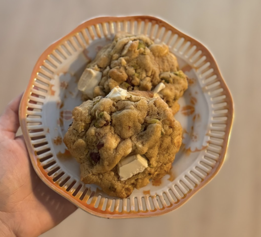 Cookie de limón, pistacho y chocolate blanco 