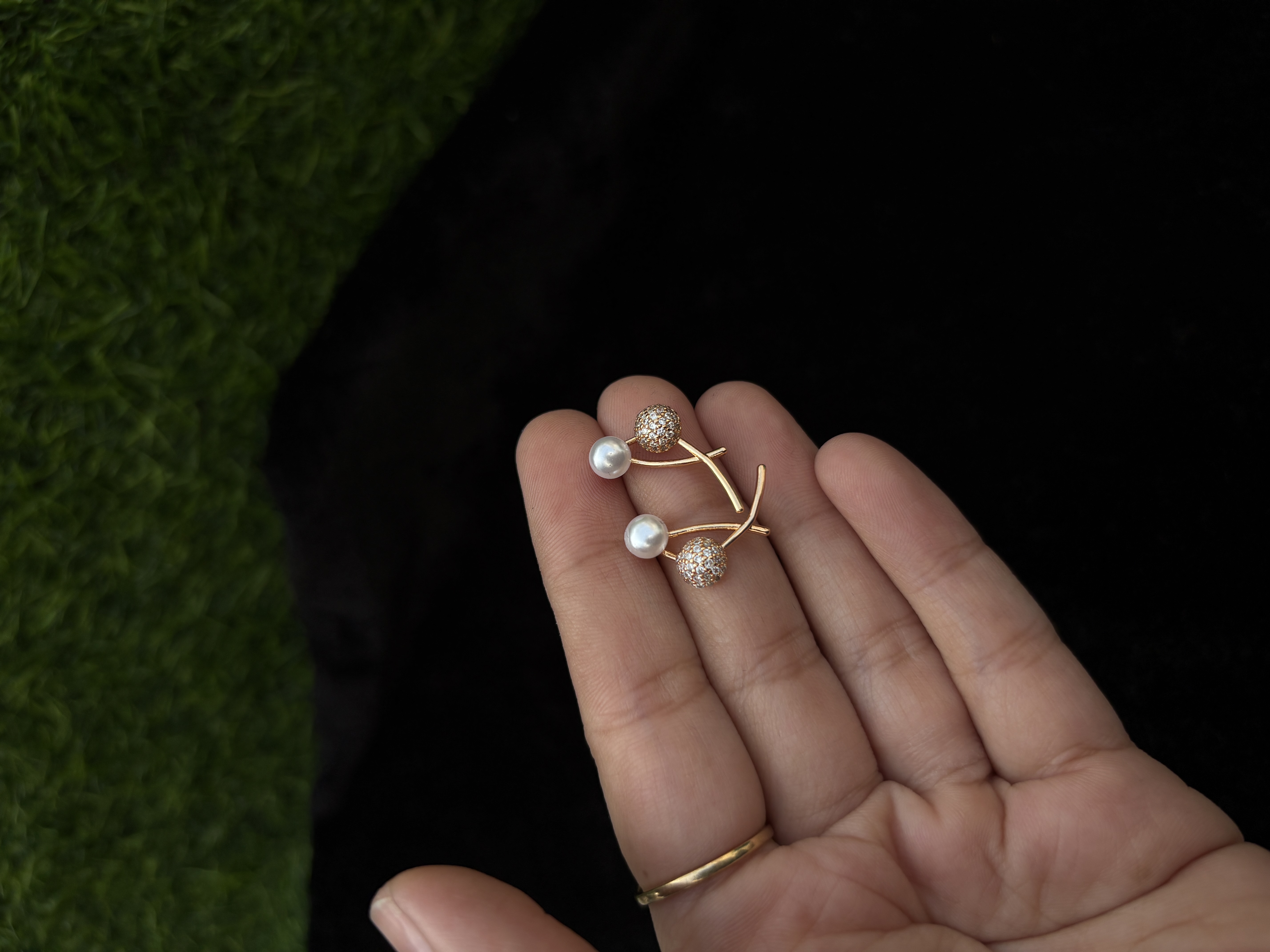 Elegant Pearl Stud Earrings