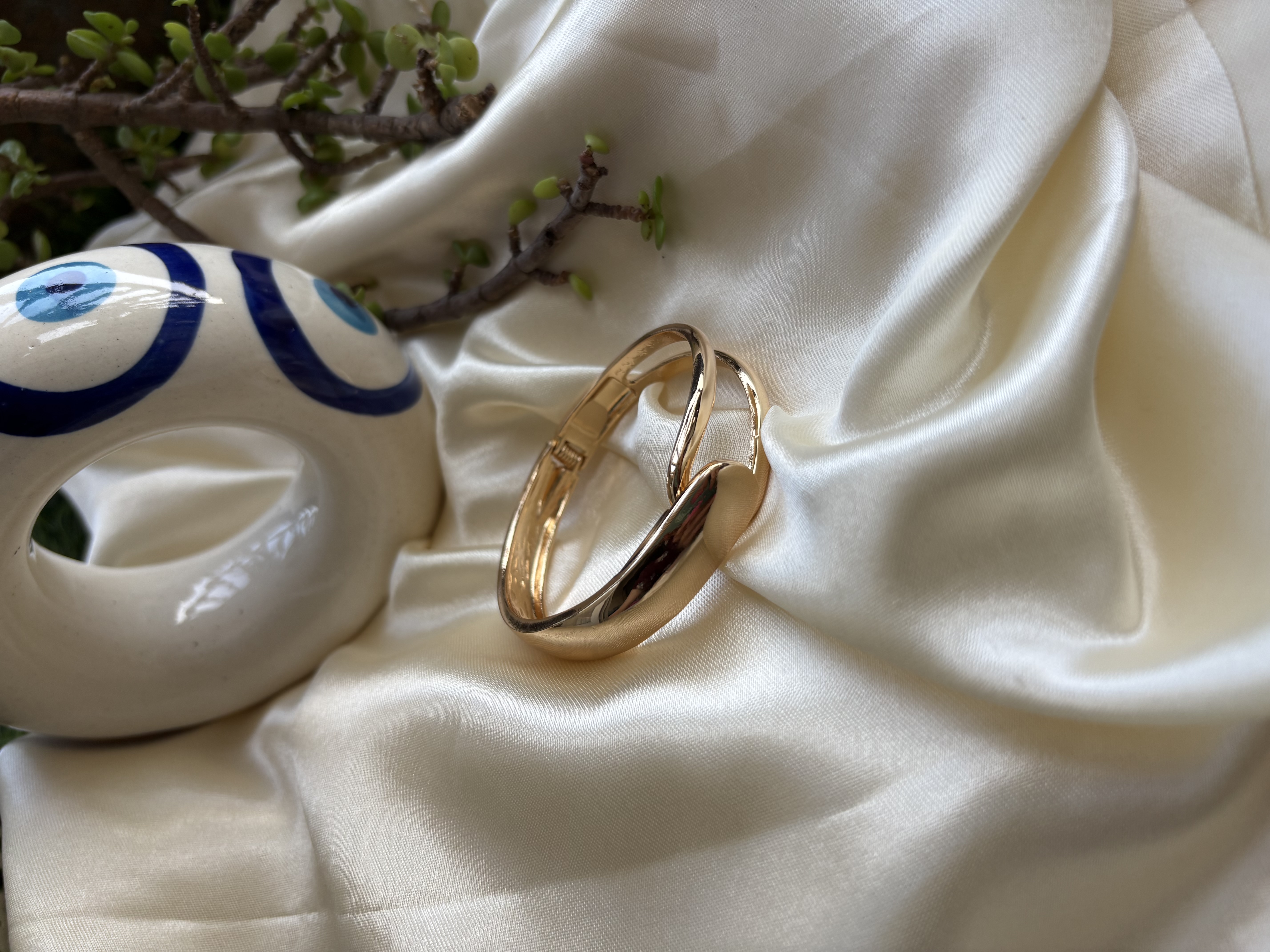 Gold Plated Bangle Bracelet