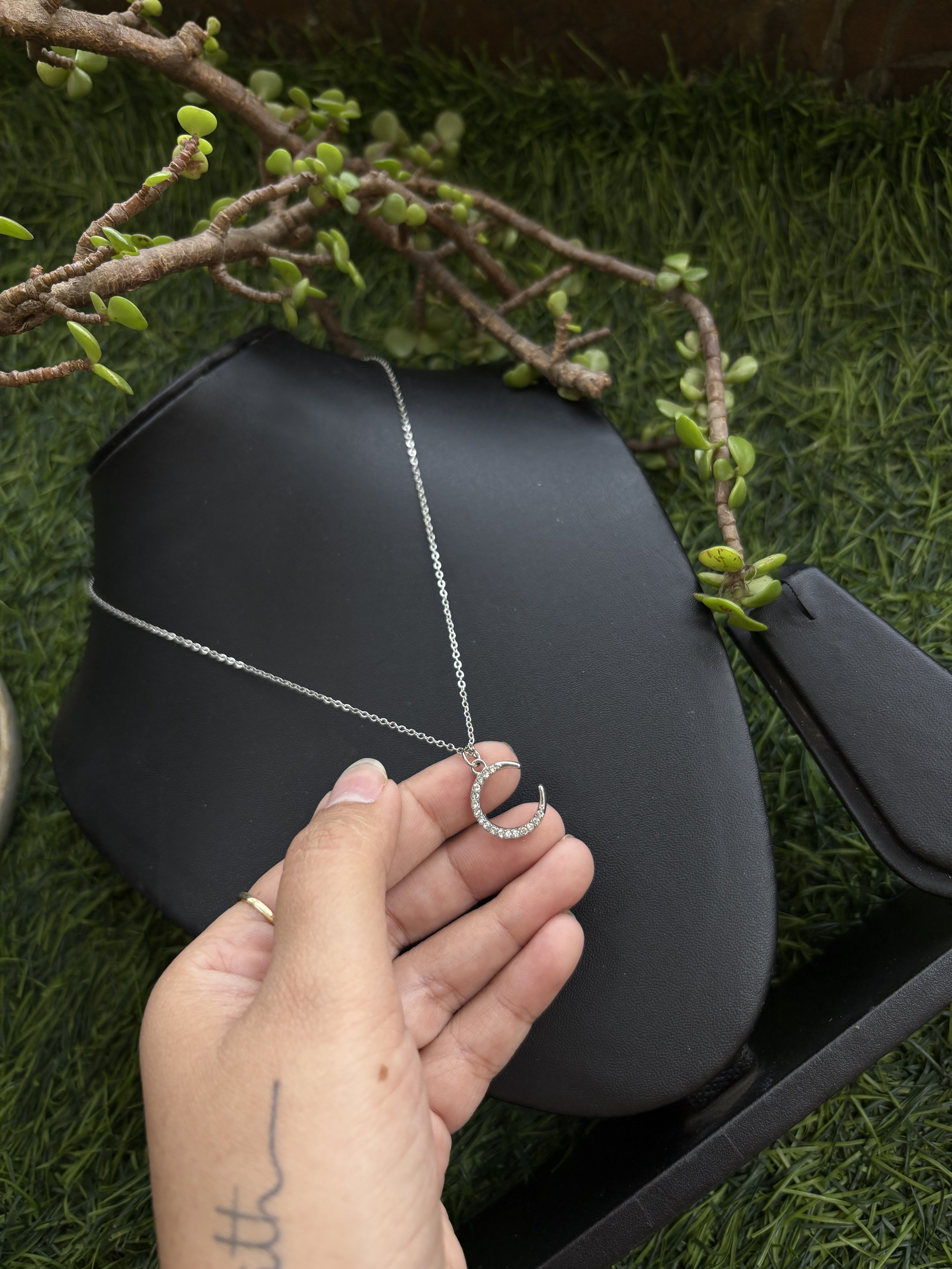 Silver Moon Neckpiece