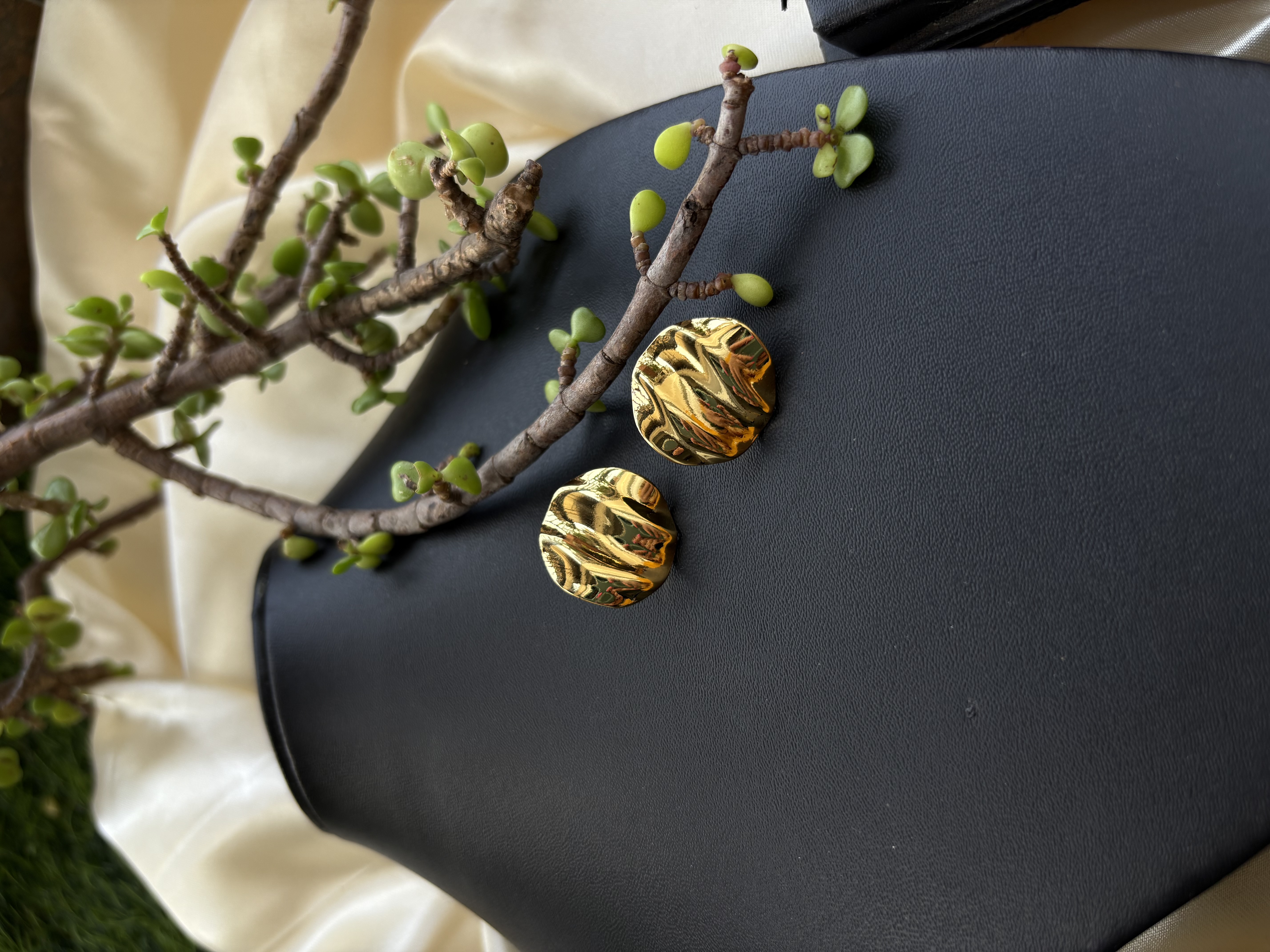 Vintage Gold-Tone Studs