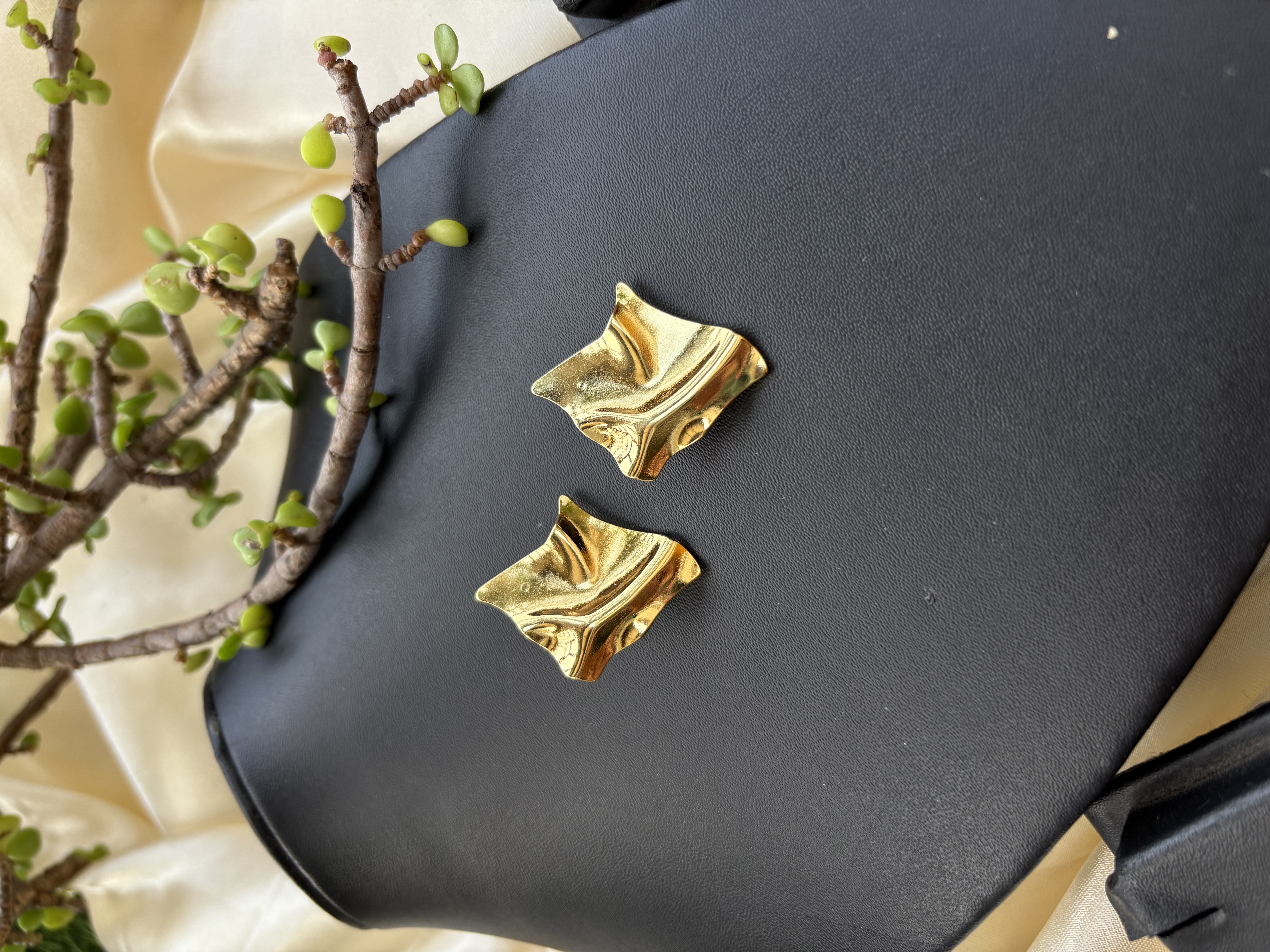 Gold Statement Earrings