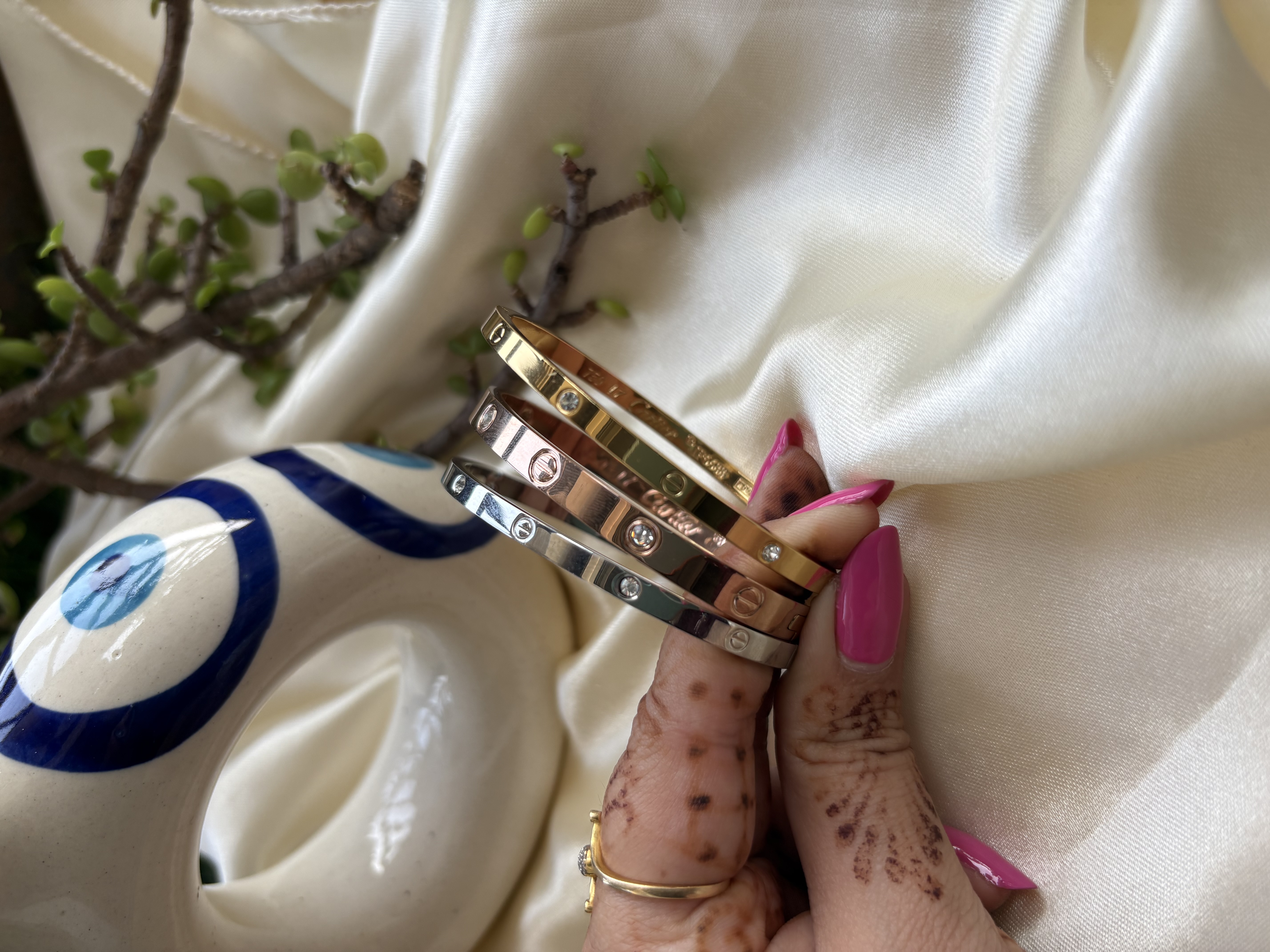 Cartier Love Bracelets Set (Combo of 3)