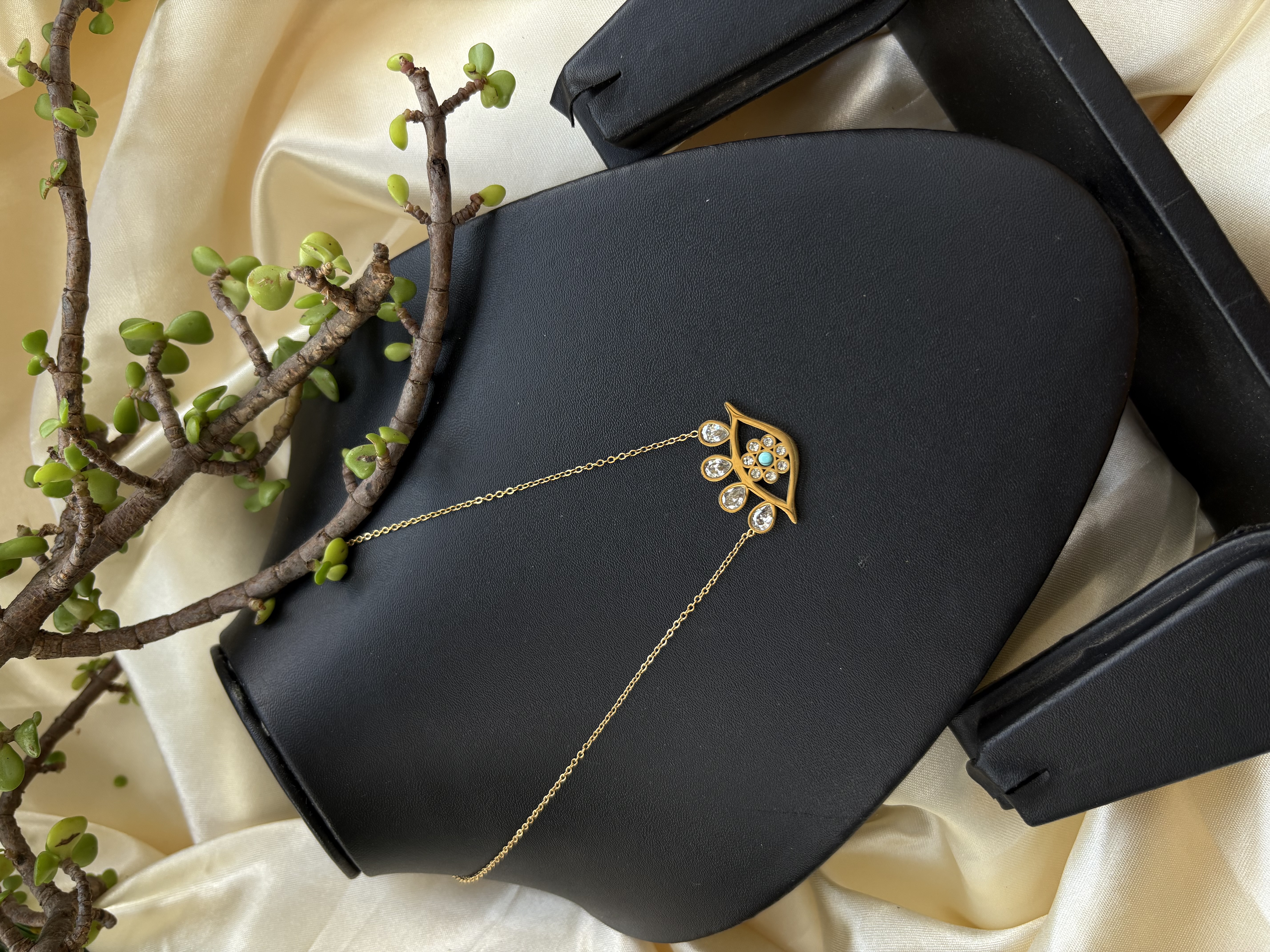 Evil Eye Gold Pendant Necklace