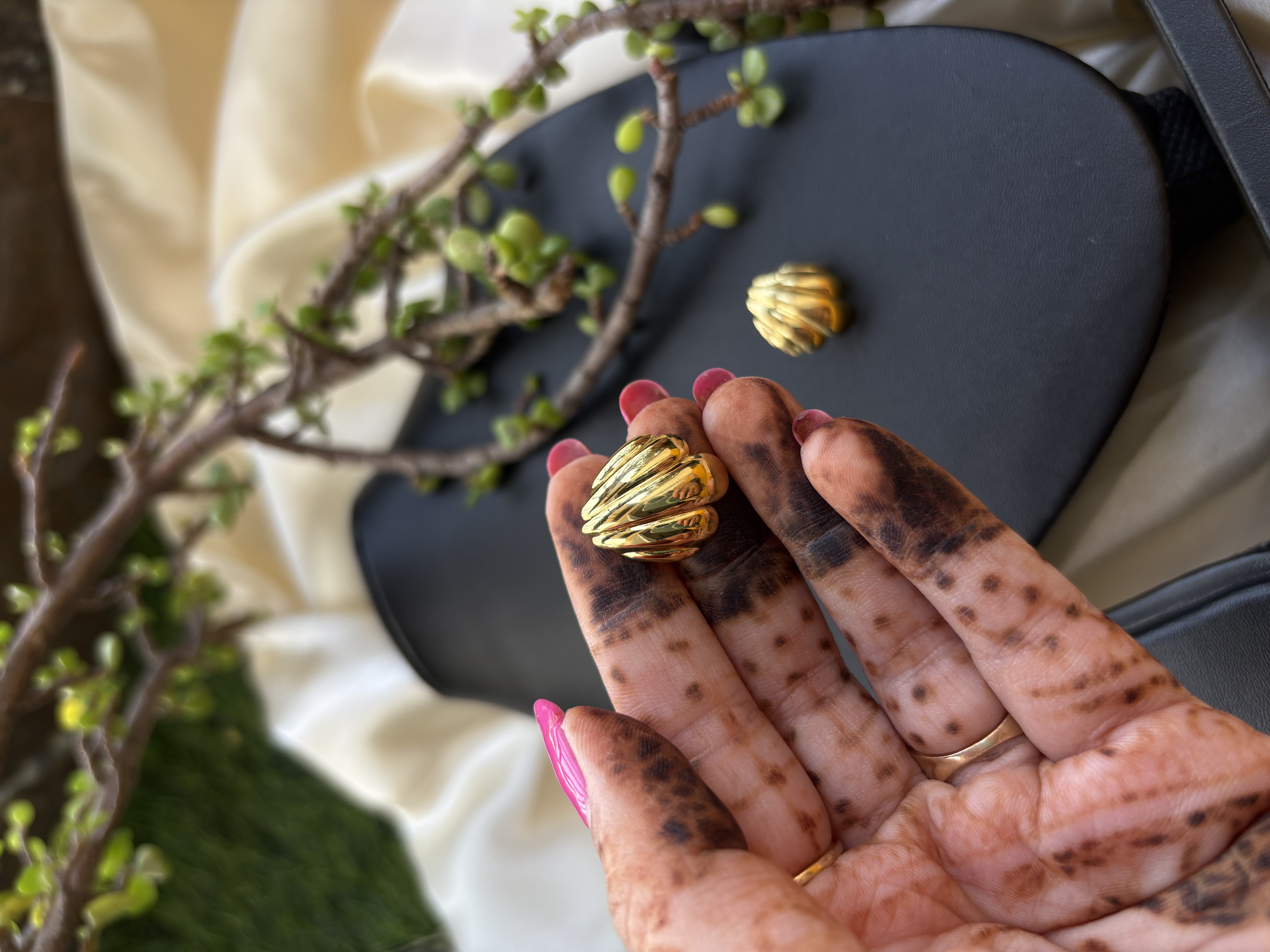 Gold Plated Vintage Earrings