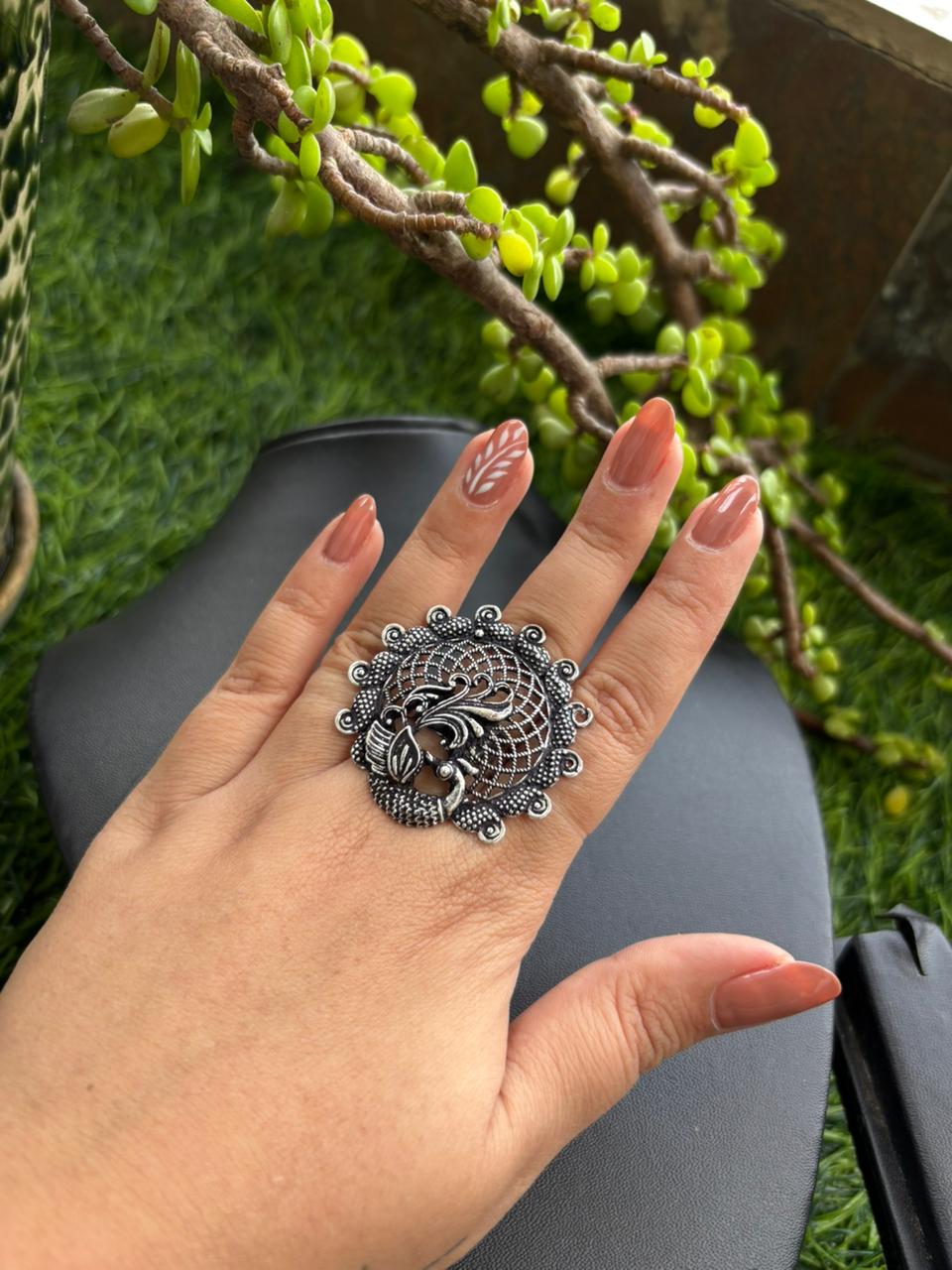 Antique Silver Statement Ring