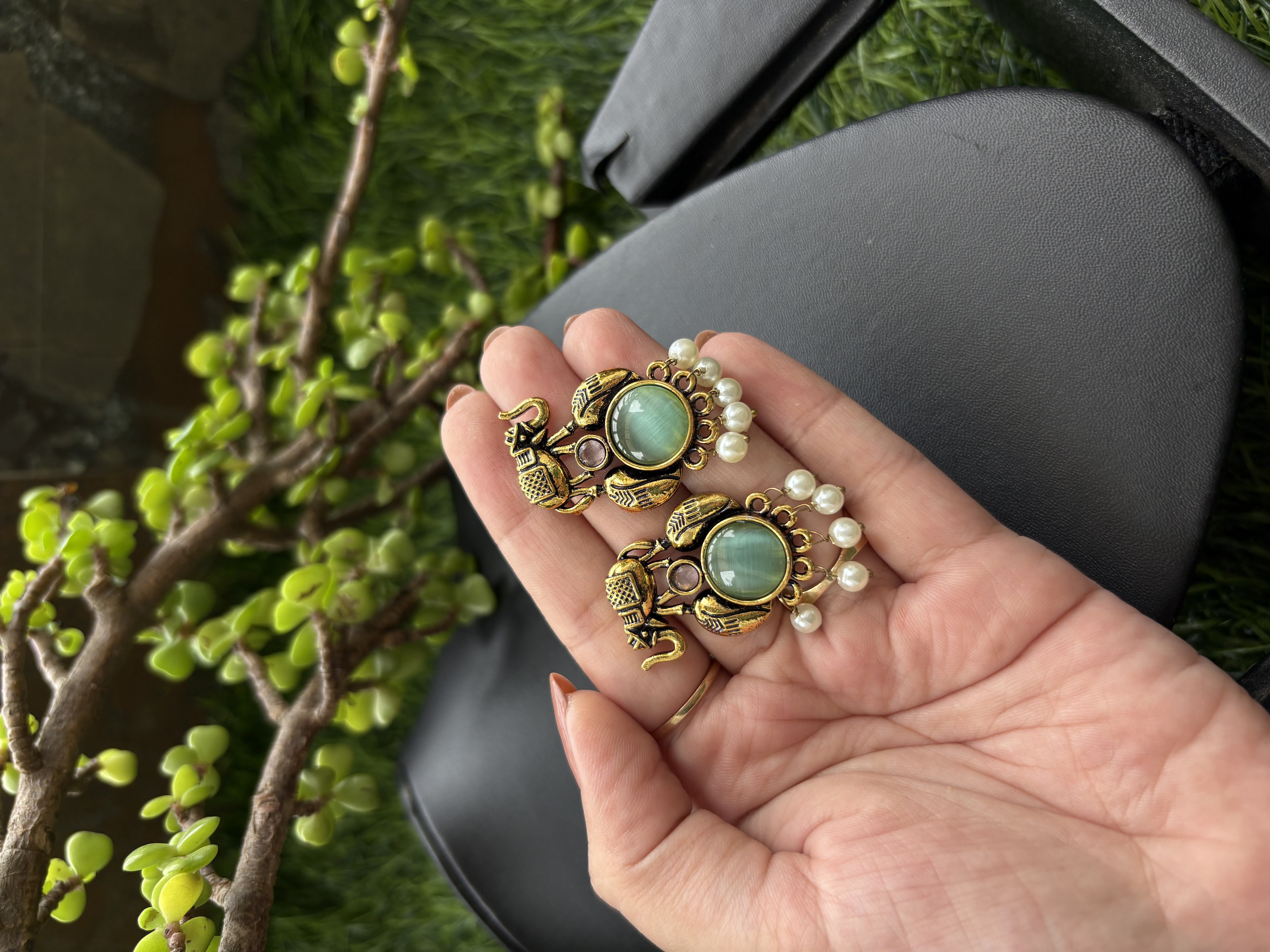 Turquoise Stone Earrings