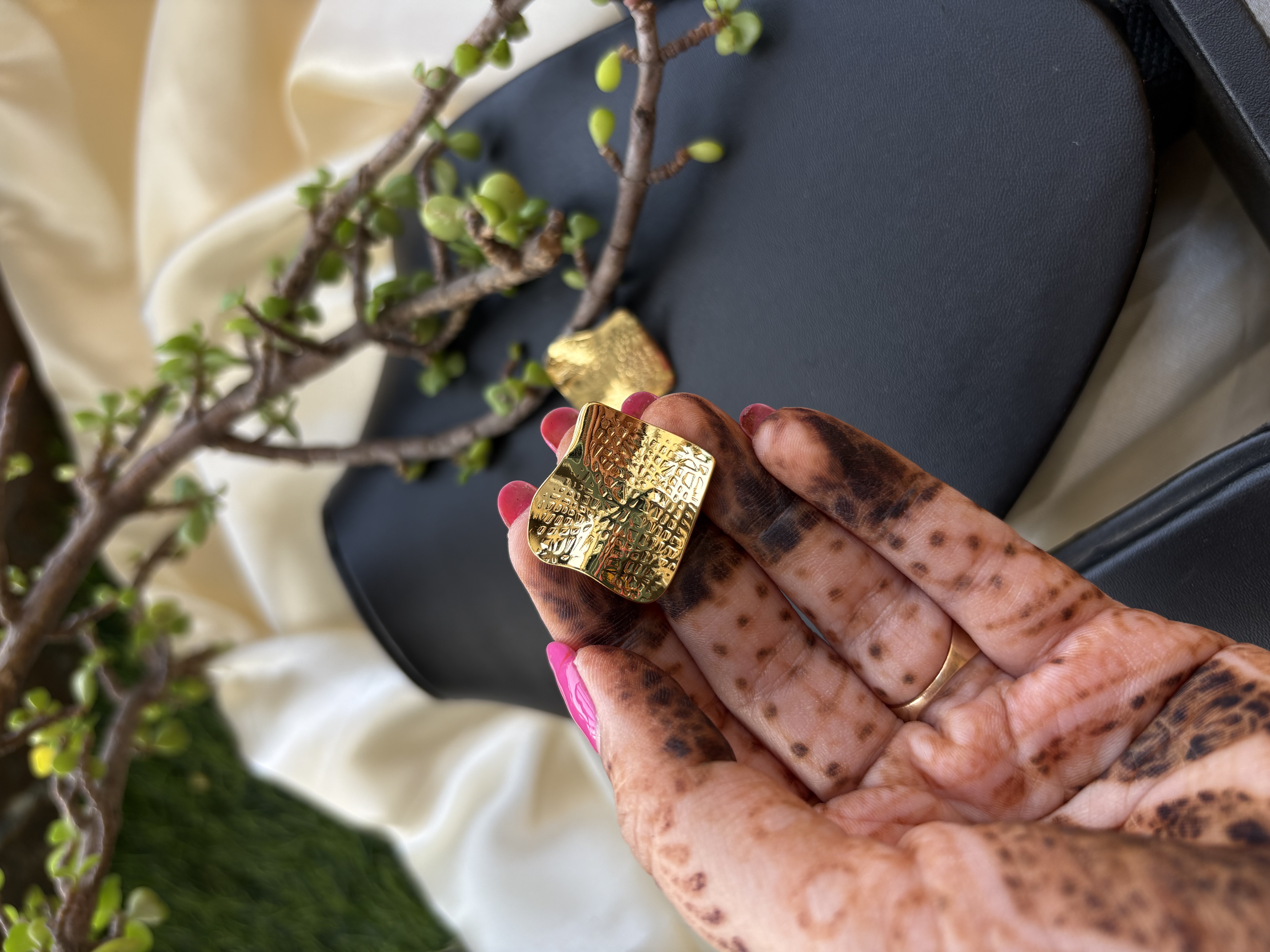 Gold Statement Earrings