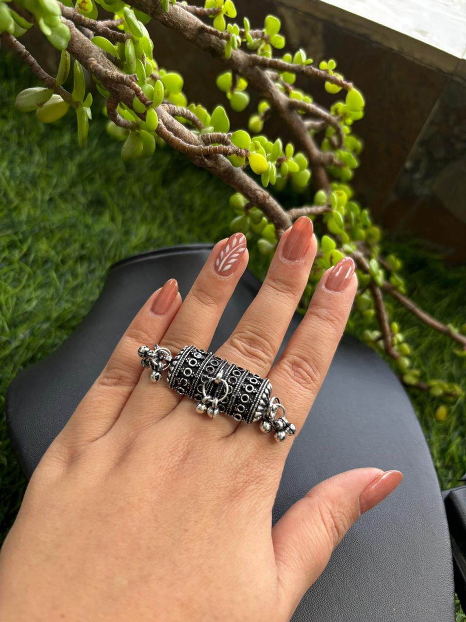 Antique oxidized Silver Ring