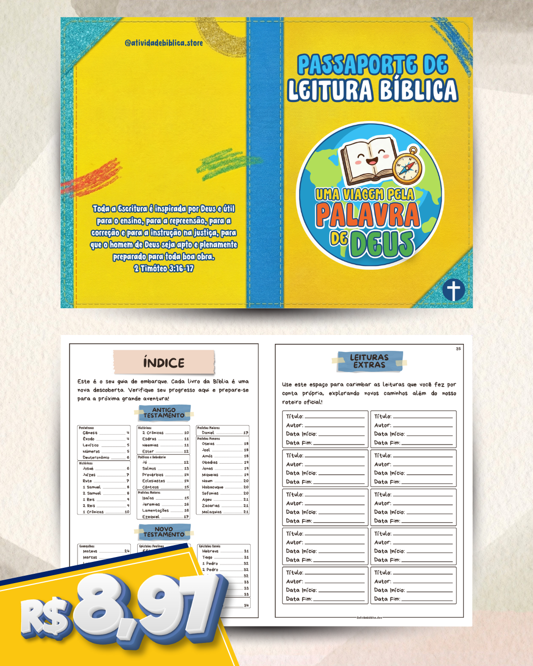 Passaporte de Leitura Bíblica – Uma Viagem pela Palavra de Deus