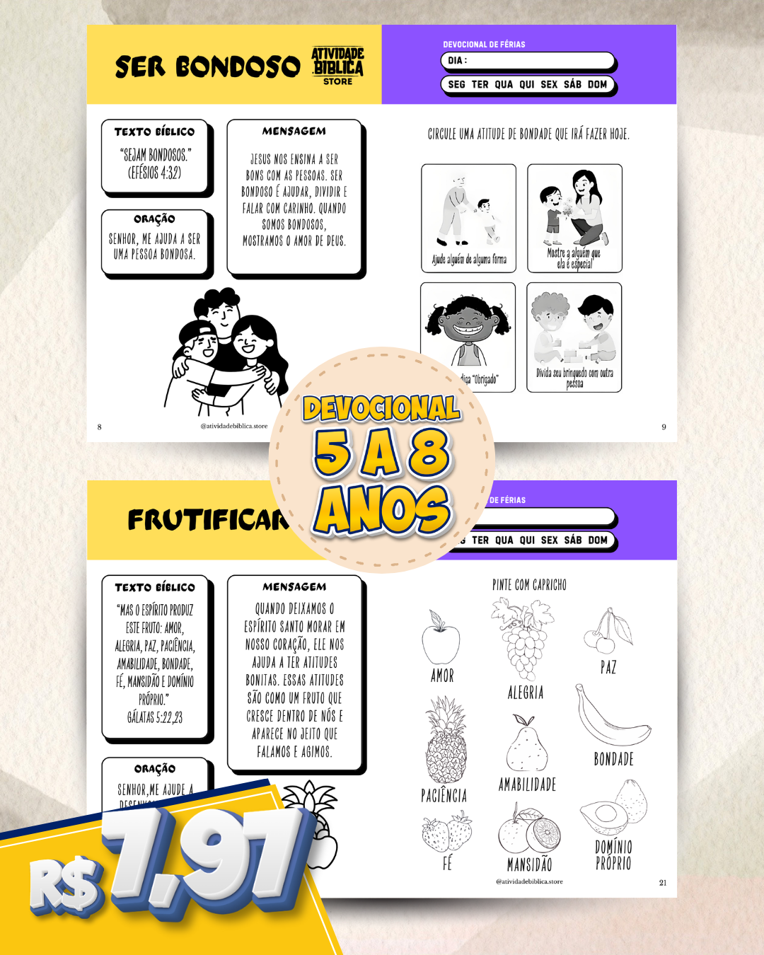 Kit Devocional de Férias (PDF para Imprimir) – Crianças e Juniores (5 a 12 anos)