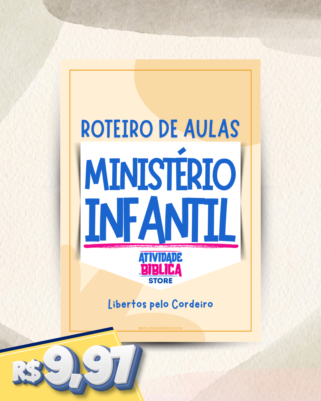 Kit: Roteiro de Páscoa e Redenção: Libertos pelo Cordeito (4 lições adaptadas a 3 faixas etárias) + 4 Trioramas 3D