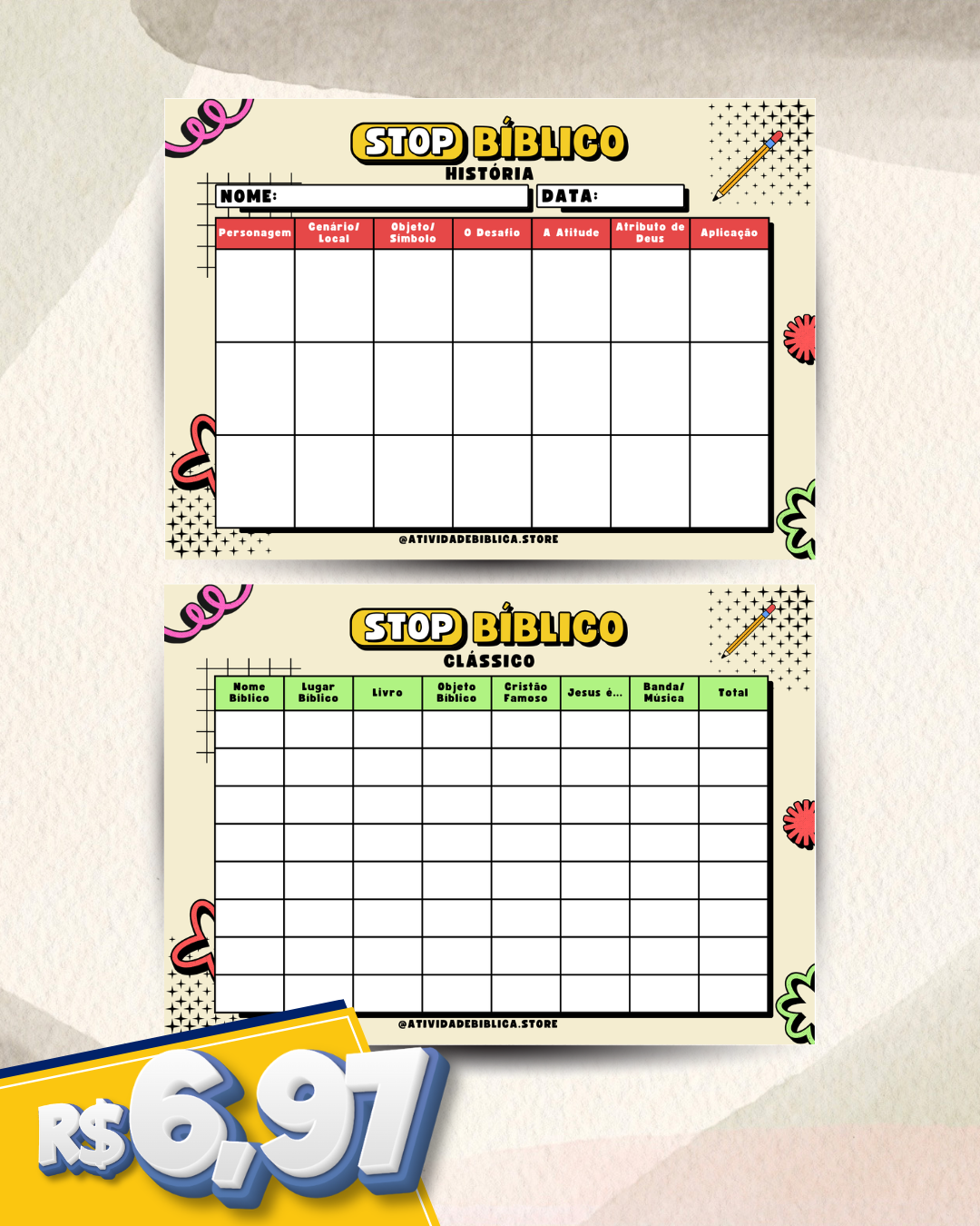 Stop Bíblico: O Jogo de Conhecimento e Edificação (Arquivo Digital)