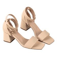Sandalias de tacón cuadrado