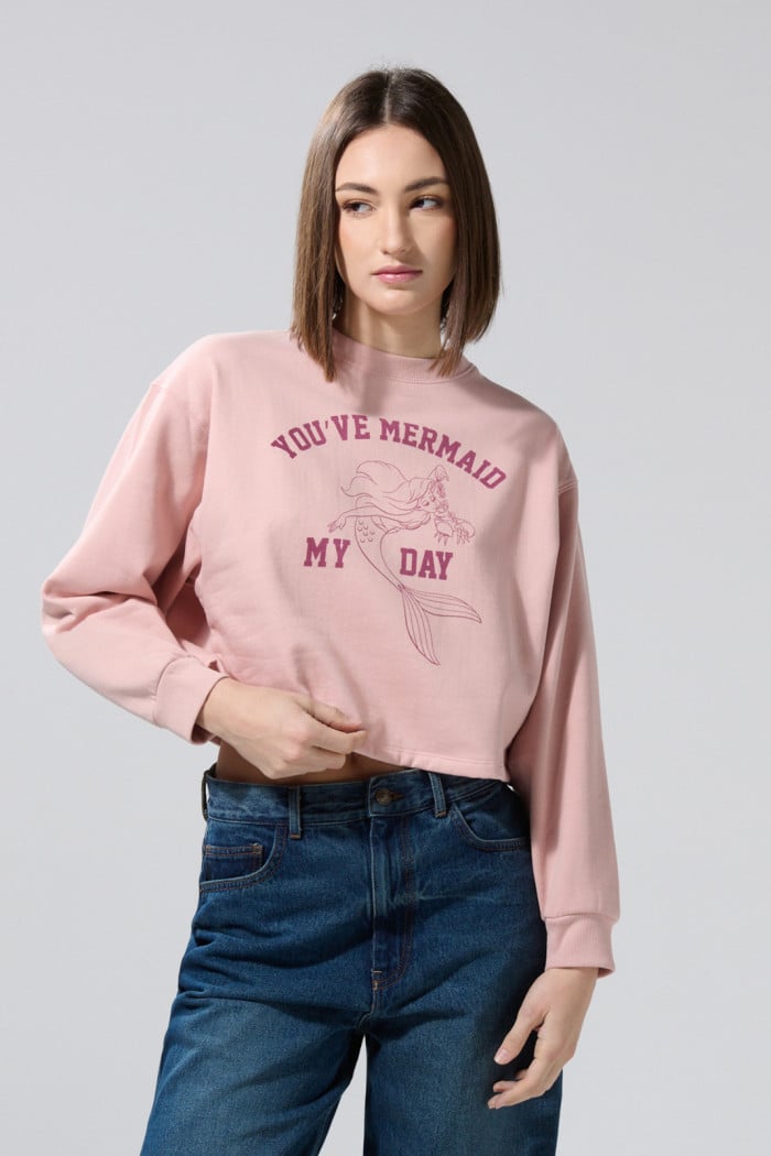Sudadera rosa 'You've Mermaid My Day'