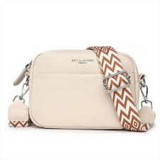 Bolso cruzado beige