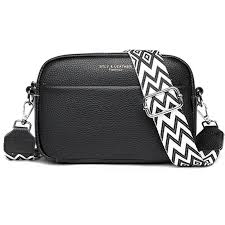 Bolso de cuero negro