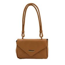 Bolso de mano marrón