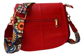 Bolso rojo de cuero