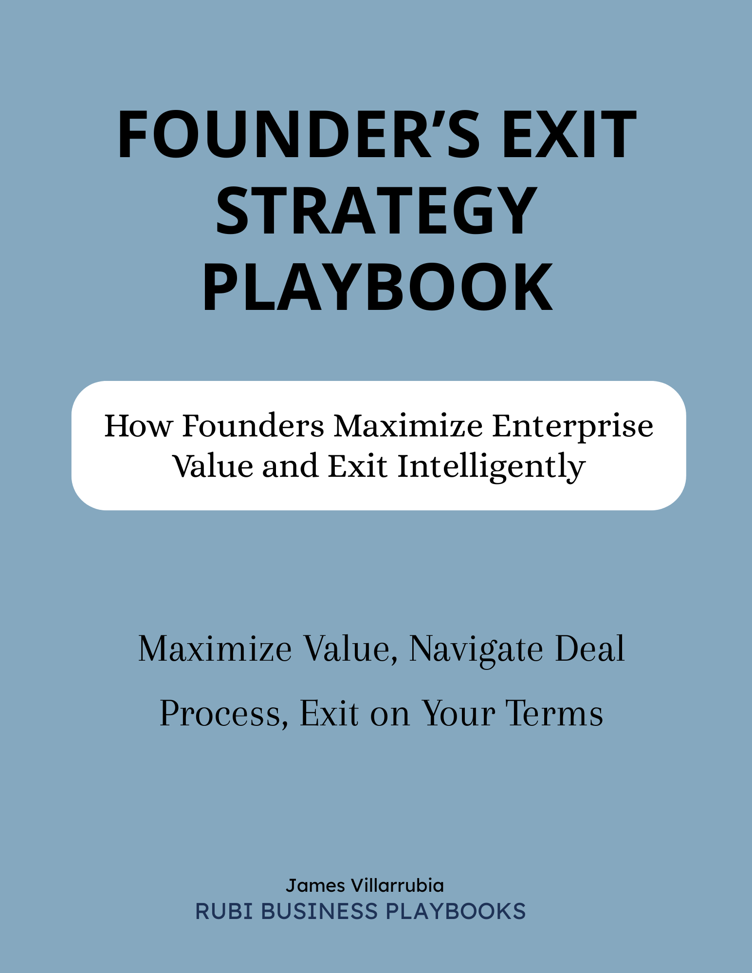 Founder's Exit Strategy Playbook