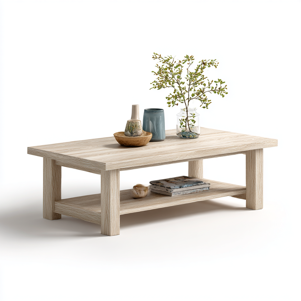 Mesa de Centro Lumen en Madera Natural