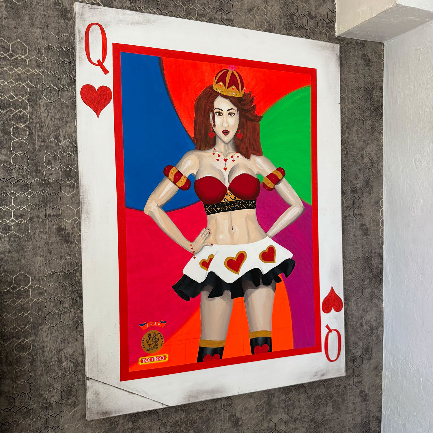 Cuadro Carta Corazones
