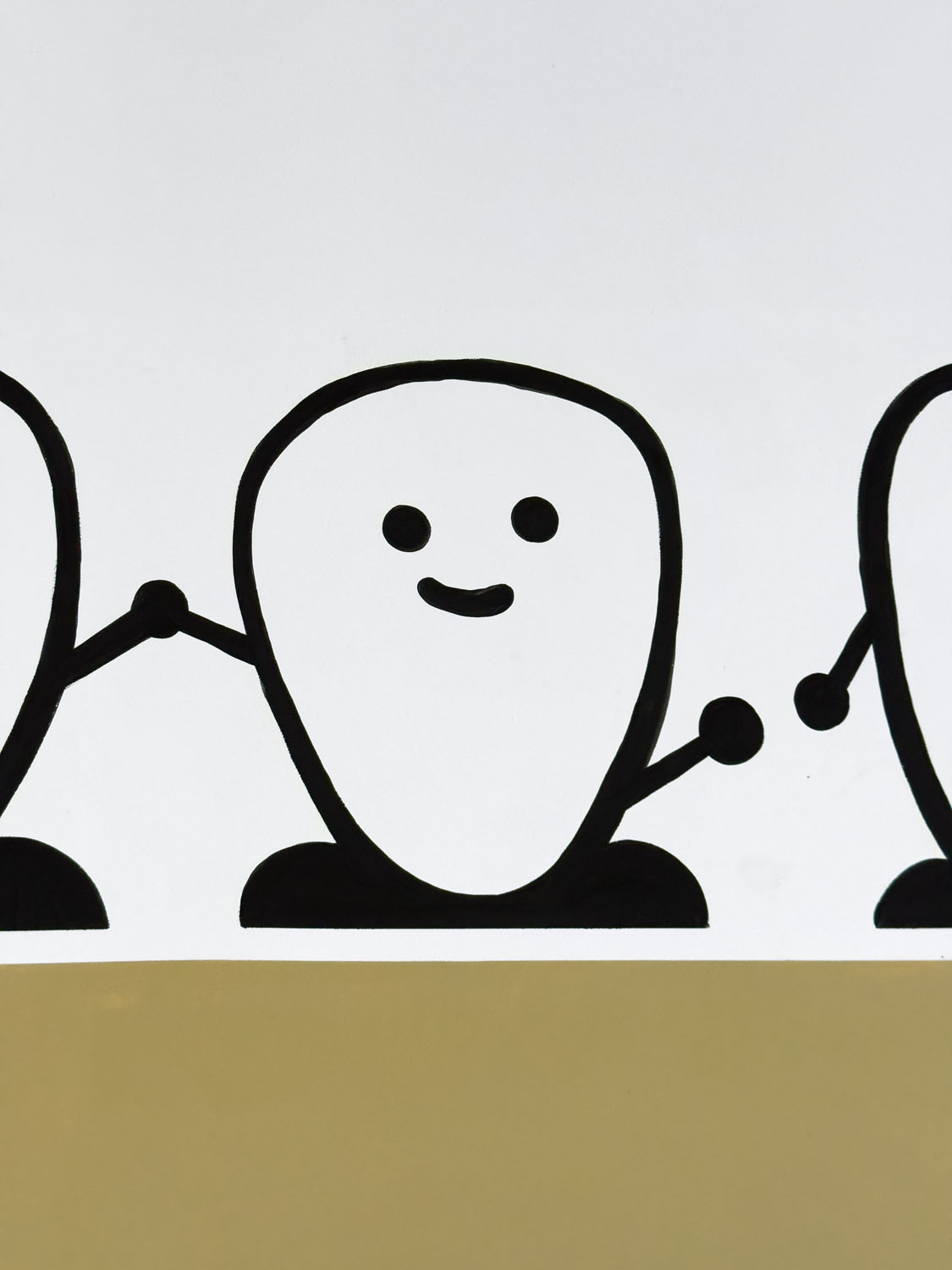 Mural Dientitos Blanco