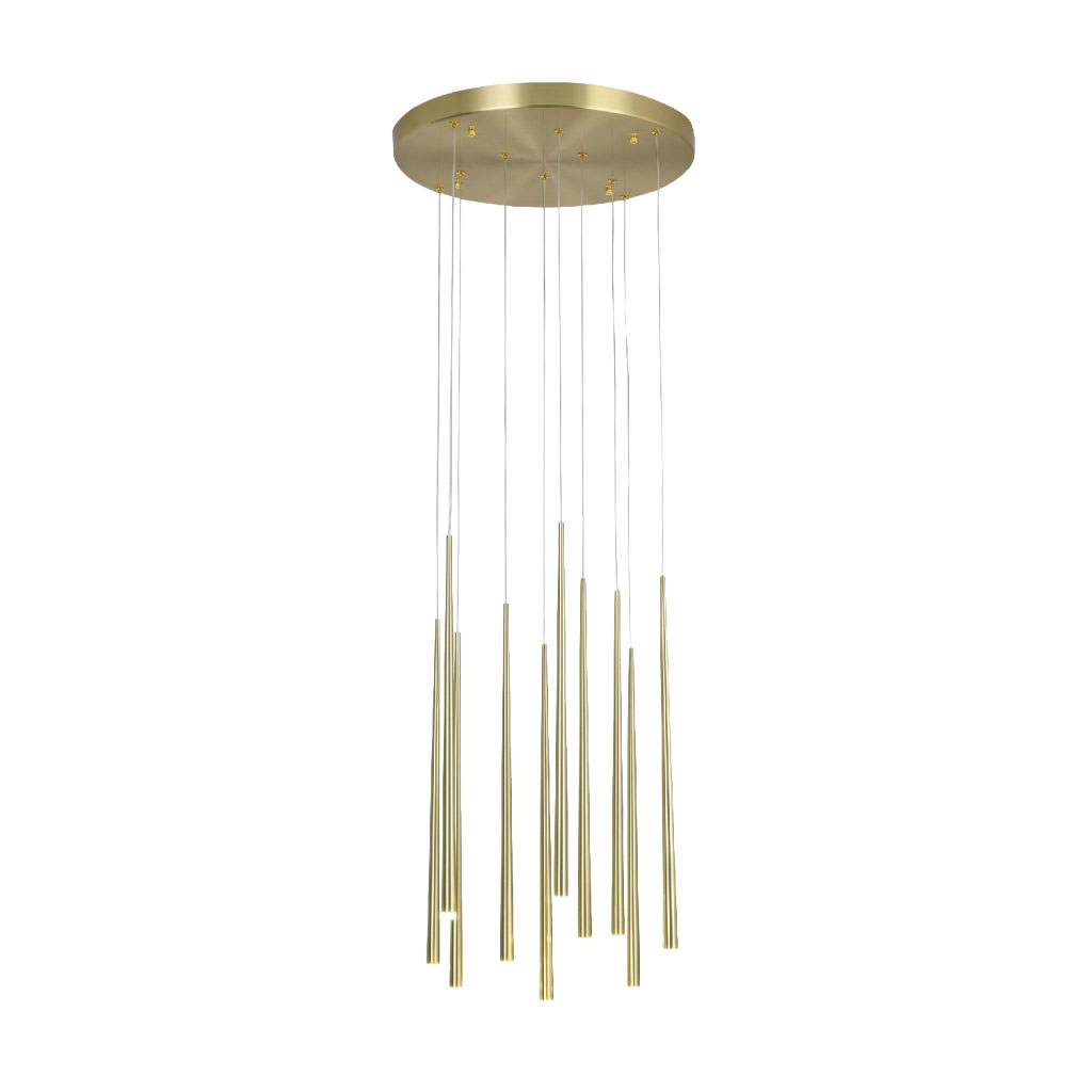 Lámpara Colgante Cascada Dorada Praga