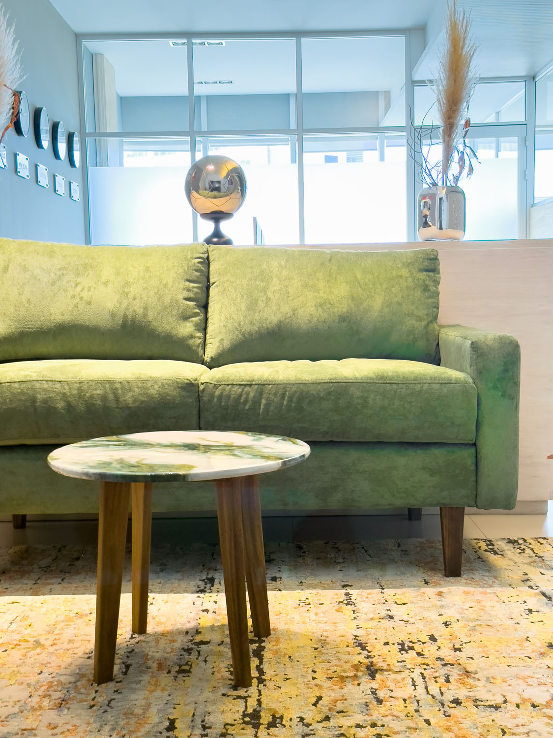 Loveseat de Terciopelo Verde Esmeralda