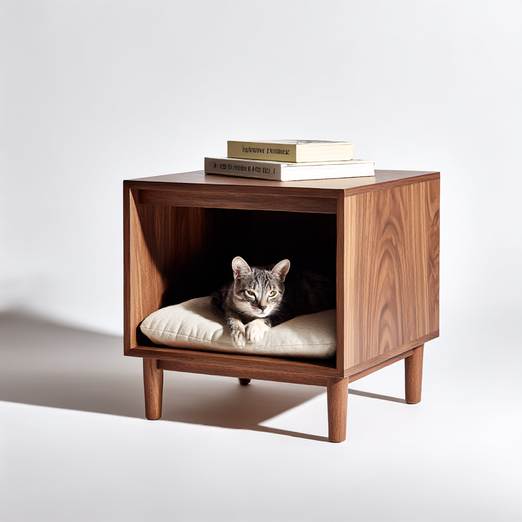 Refugio de Lujo Minimalista para Gatos