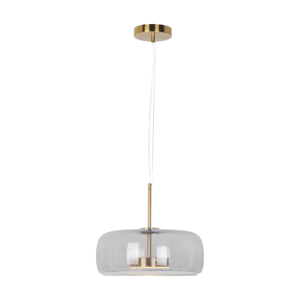 Lámpara Colgante Aura Cristal Oro Florencia