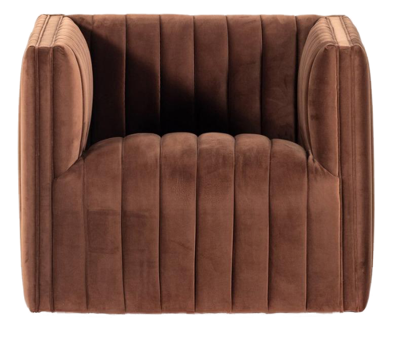 Sillón Individual de Acento Velvet Color Chocolate