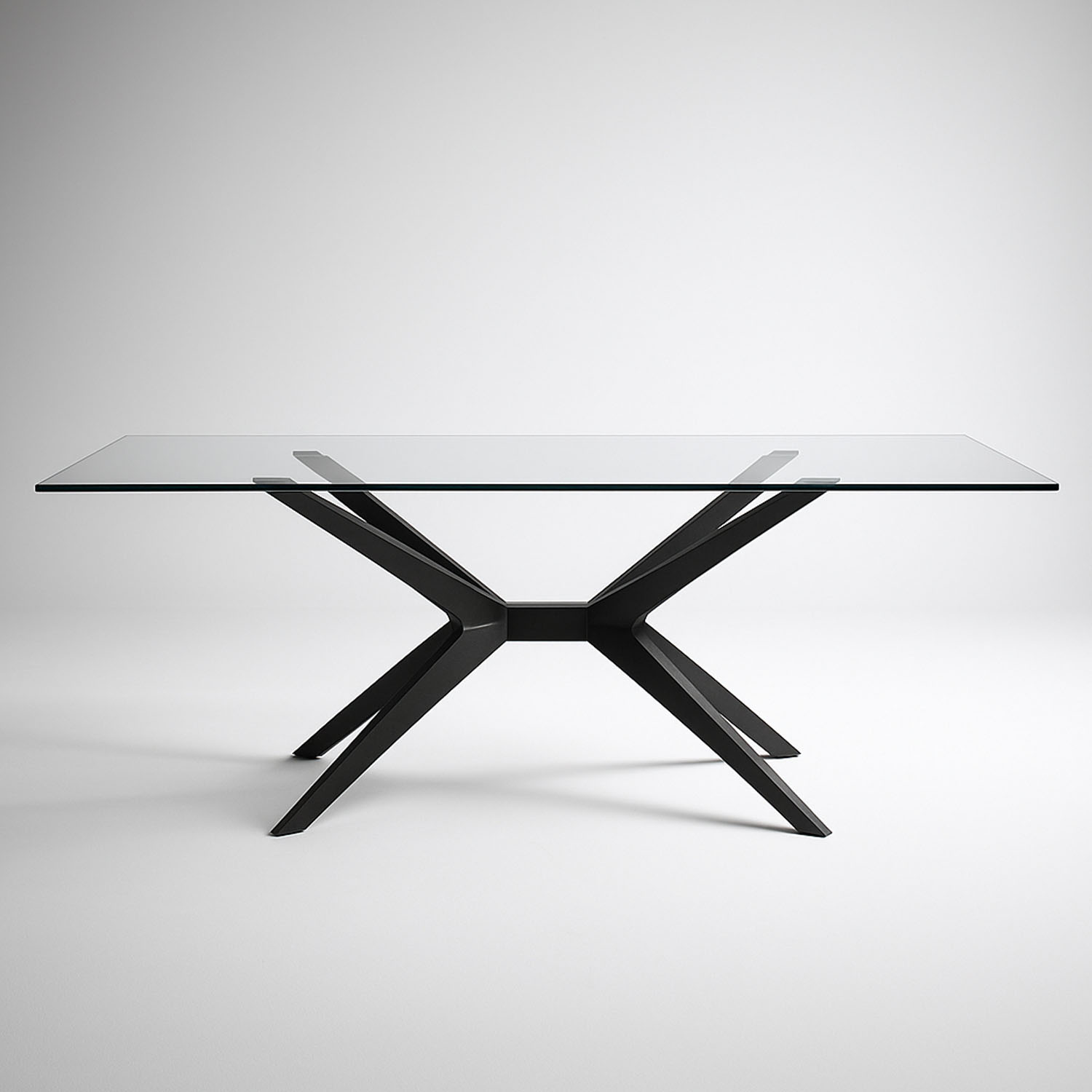 Mesa de Comedor Prisma con cubierta de Cristal