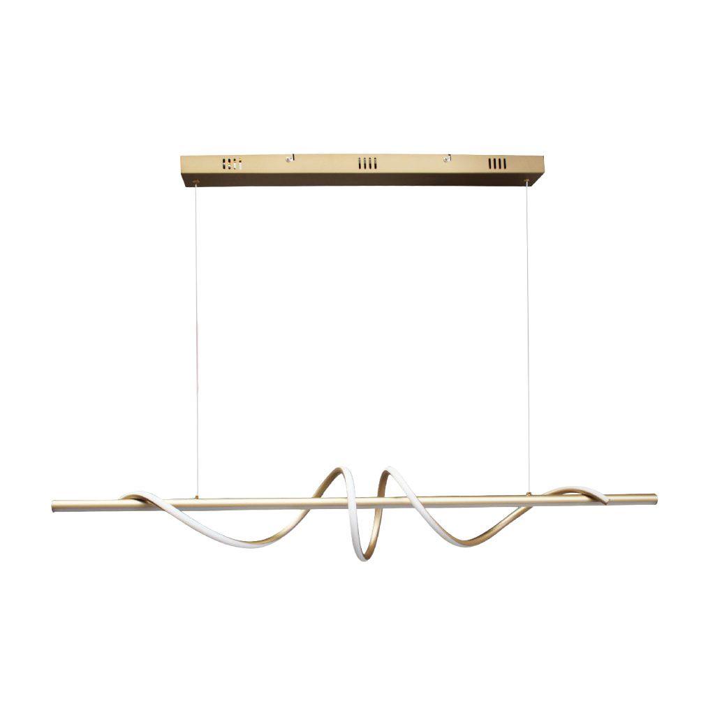 Lámpara Colgante Serpentina Dorada Palermo