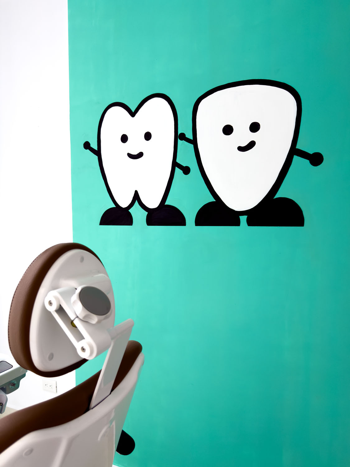 Mural Dientitos Verde