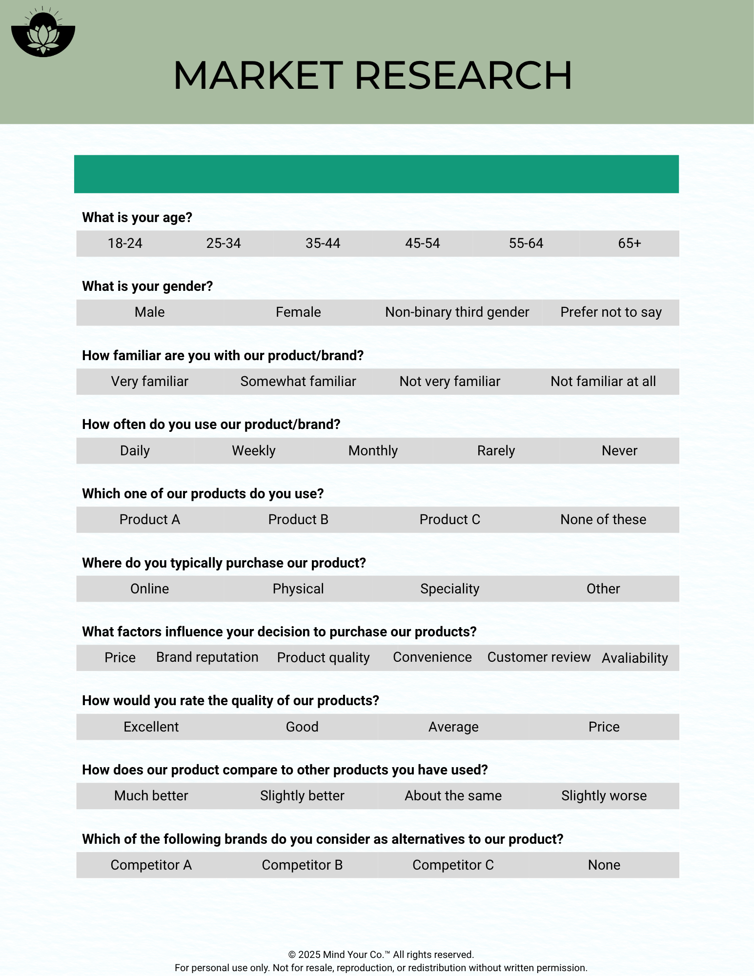 Market Research Report