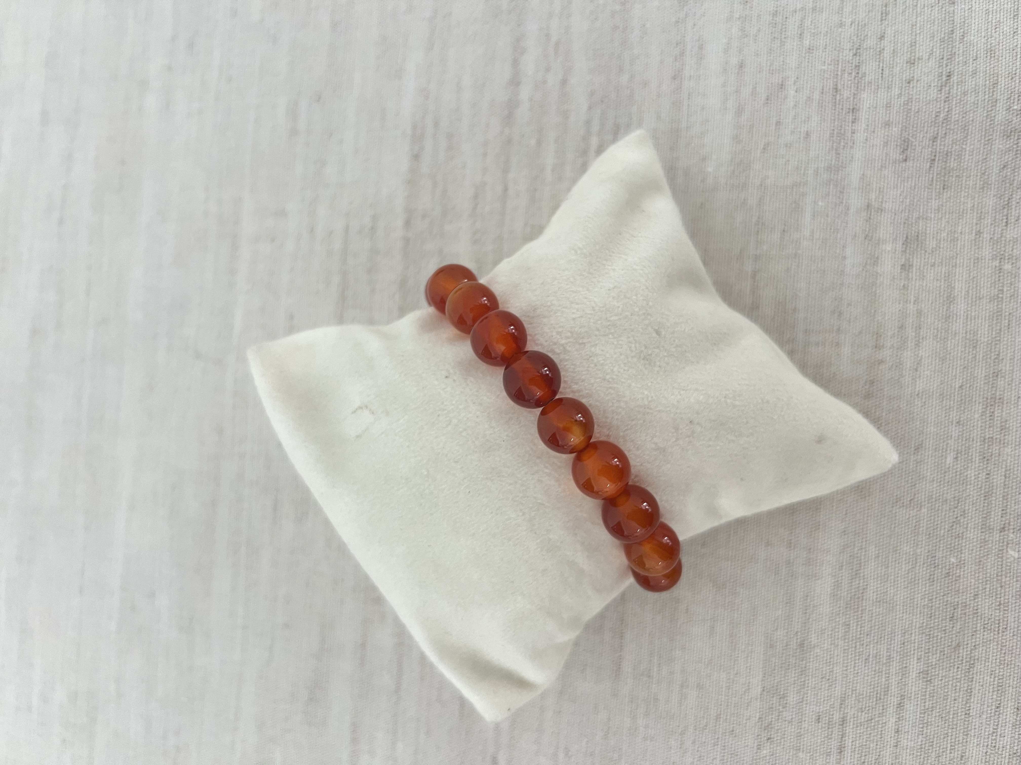 Pulseira de pedras naturais vermelhas