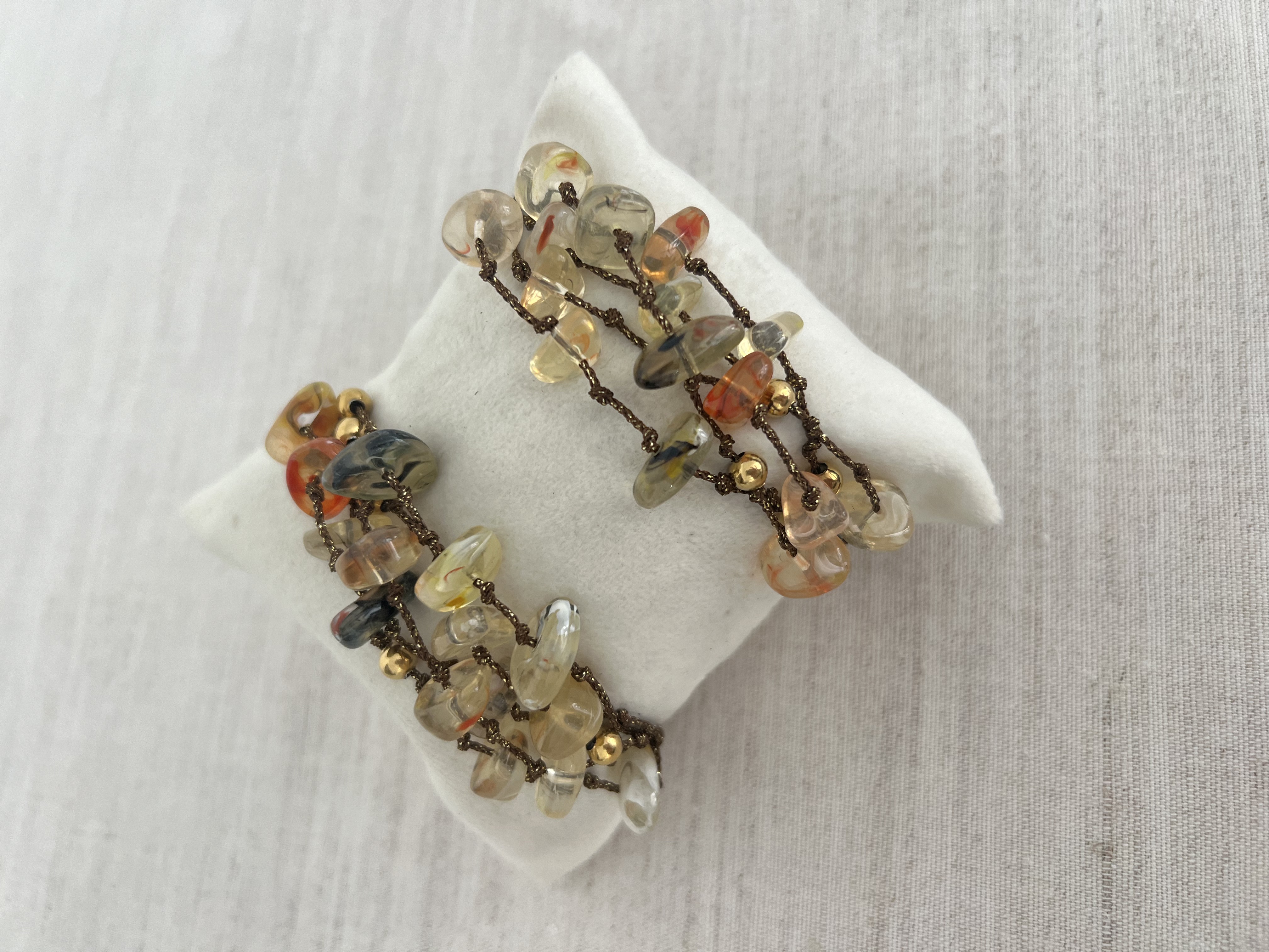 Pulseira de pedras naturais