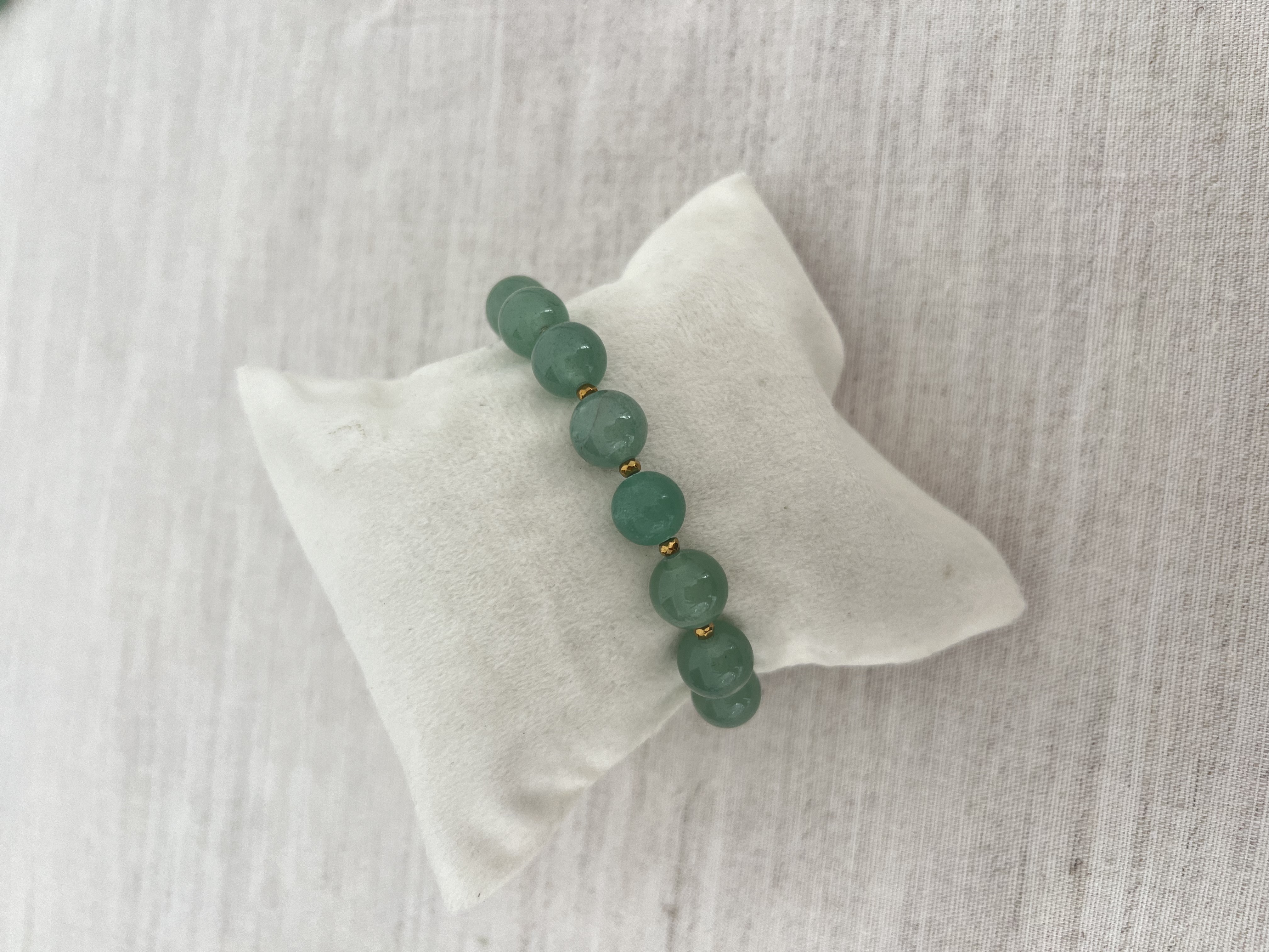 Pulseira de pedras naturais verdes